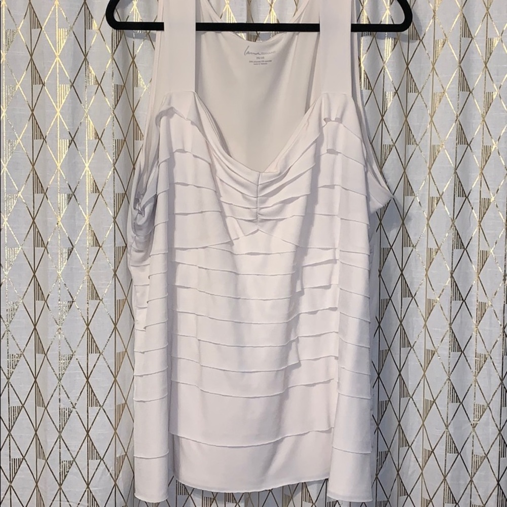 Cream layered tank